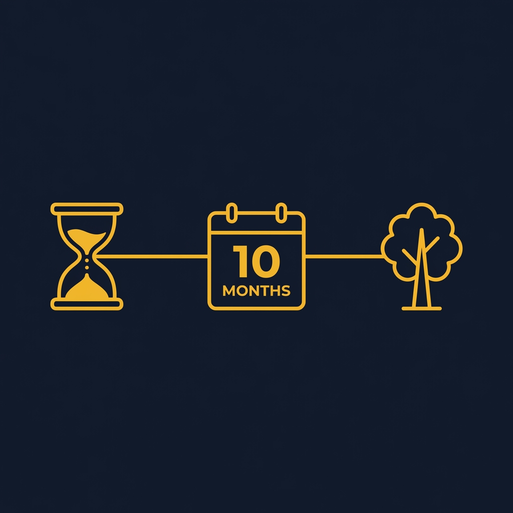 Process flow chart step-by-step guide for applying the 10-10-10 decision making rule